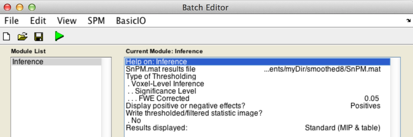 Filled batch for voxel-wise inference